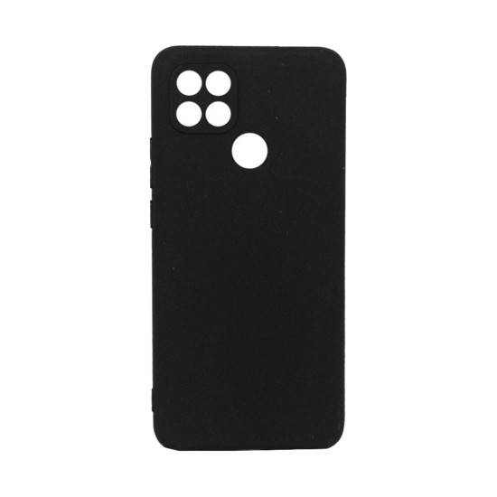 Silicone Case with Camera Shield for Oppo A15 Black